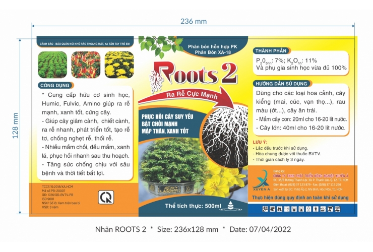 root2 500ml (chai)